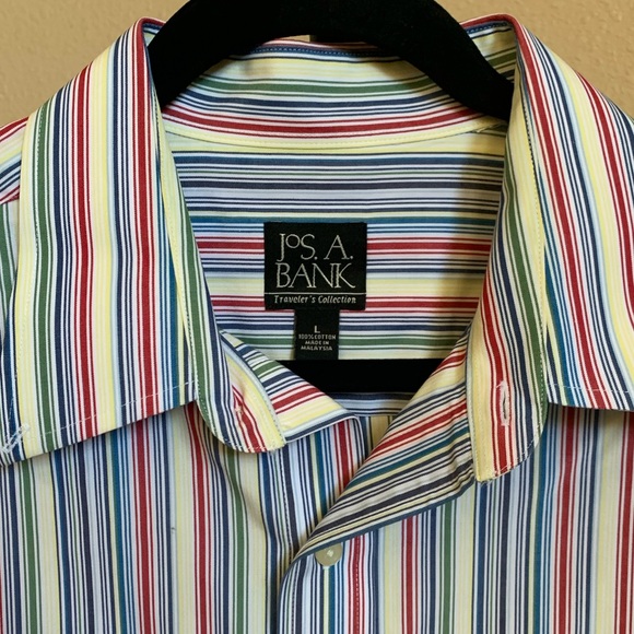 Jos.A.BankTraveler’s Collection Multicolored Dress Shirts.  Size Large. 2 items - Picture 10 of 10